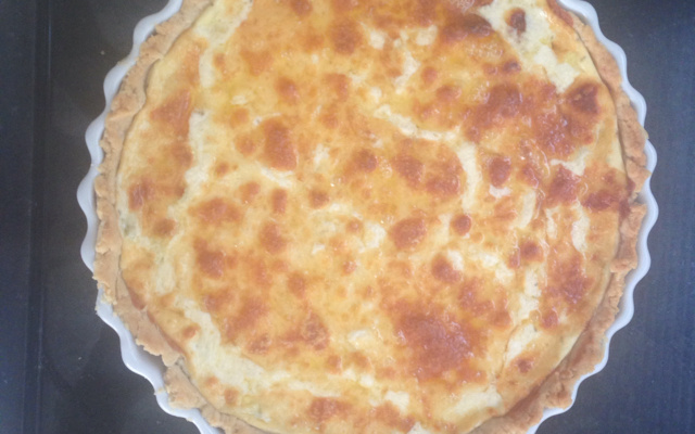 Quiche de alho poró