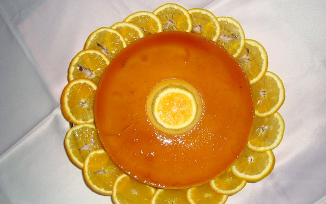 Bolo pudim de laranja