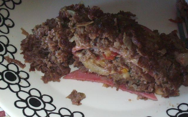 Carne moída recheada da Lú