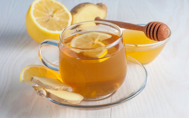 Chá de limão com mel