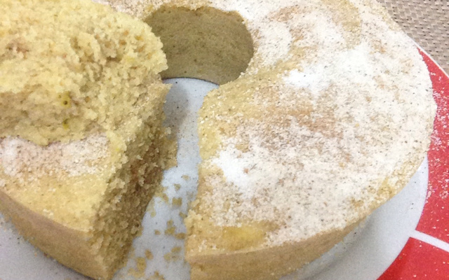 Bolo de banana de microondas