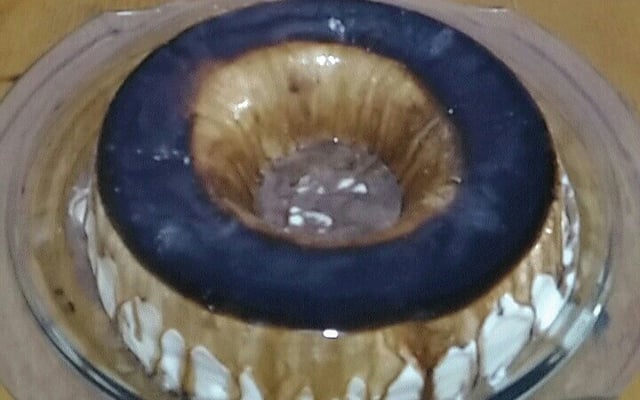 Pudim gelado tipo sorvete