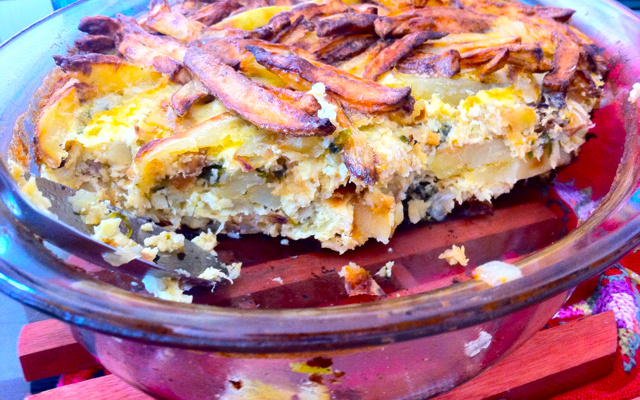 Pirarucu seco ao forno