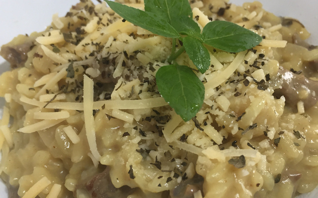 Risoto de filé mignon e mostarda