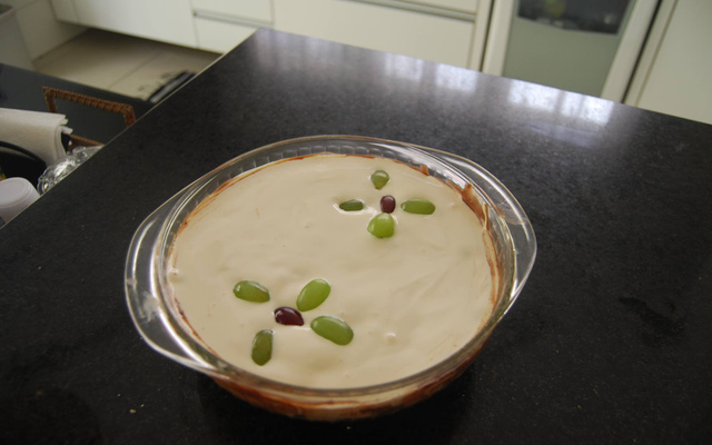 Escondidinho de uvas