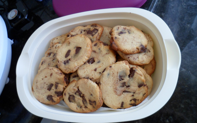 Cookies com pedaços de chocolate