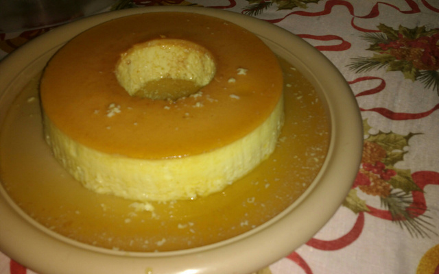 Falso pudim de leite condensado