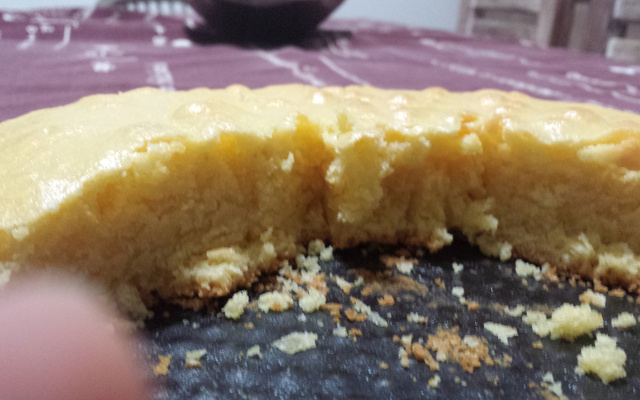 Bolo de fubá molhadinho vegano