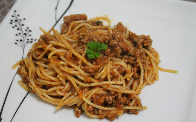 Macarrão à bolonhesa especial