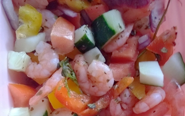 Ceviche de camarão