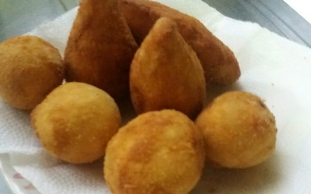 Massa de salgadinho para festa