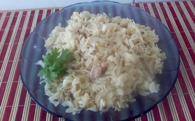 Macarrão Alho e Óleo com Sardinha