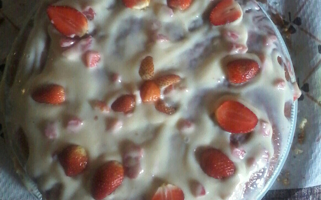 Recheio fácil de morango