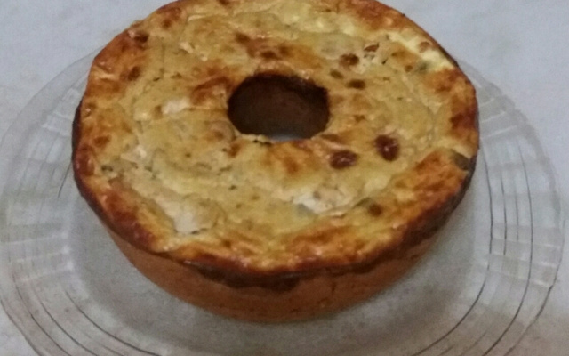 Quiche de requeijão presunto azeitonas