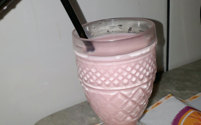 Milk shake de morango