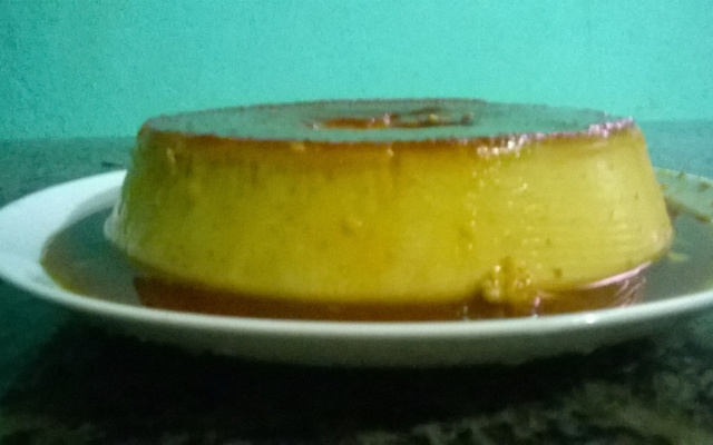 Pudim de pão canelado