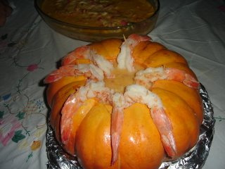 Camarão na moranga para Reveillon