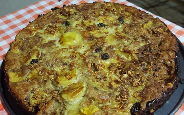 Torta de banana funcional