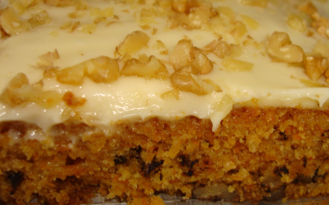 Bolo de cenoura americano