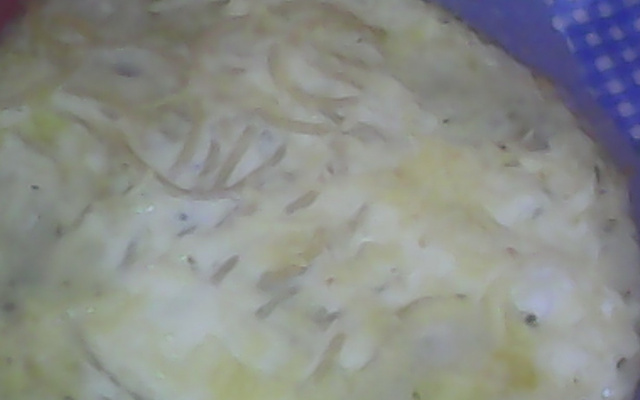 Macarrão cremoso gratinado
