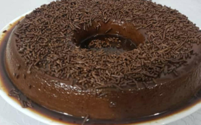 Pudim de chocolate 85%