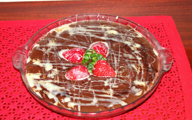Fondue de chocolate com morangos