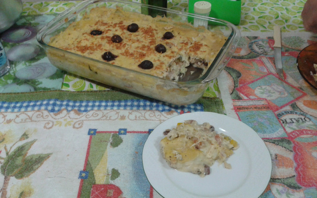 Escondidinho de bacalhau