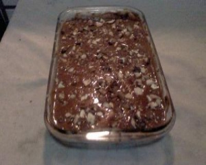 Pavê de bombom com morango