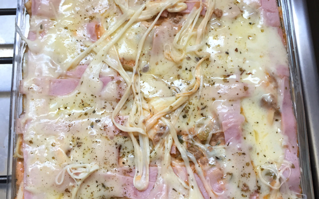 Macarronada de carne moída