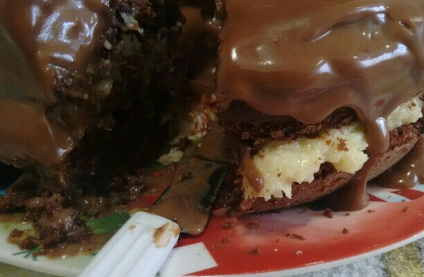 Bolo de prestígio molhadinho