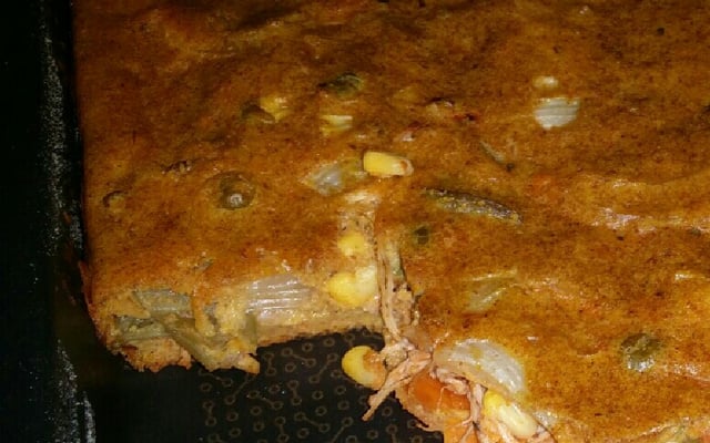 Torta de legumes e frango