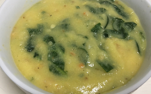 Sopa de fubá vegana