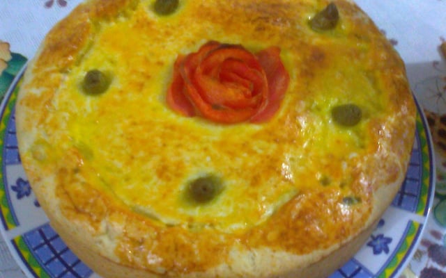 Torta de camarão
