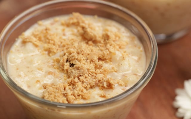 Canjica com amendoim