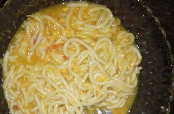Sopa de frango com legumes e macarrão