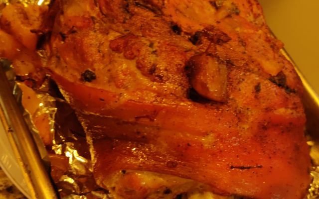 Pernil de porco assado prático