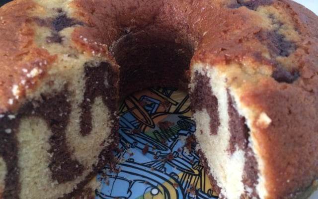 Bolo mesclado fofinho