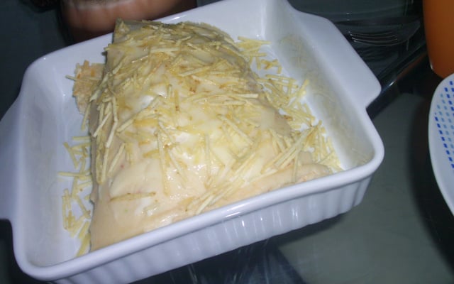 Rocambole de arroz cozido do Lúcio Cezar