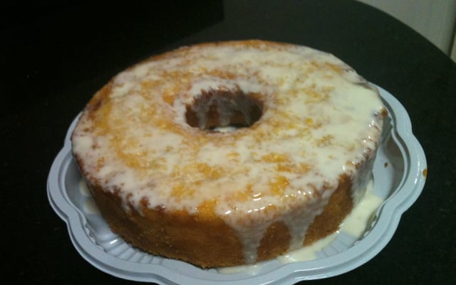 Bolo de milho com leite condensado