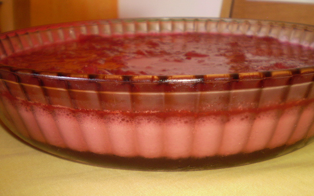 Sobremesa refrescante de morangos da Lú