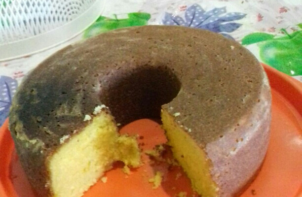 Bolo de fubá cozido