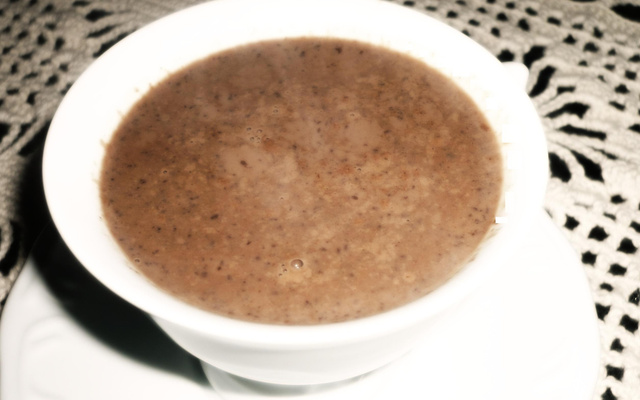 Chocolate quente meio amargo