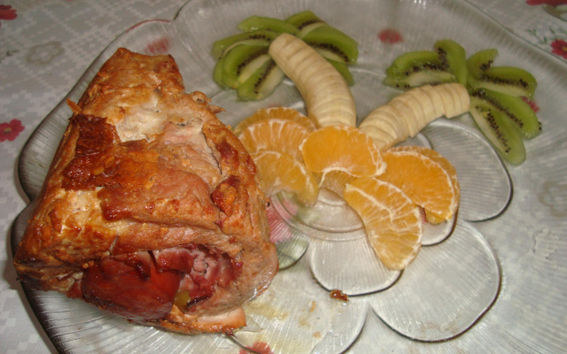 Lombo de porco recheado