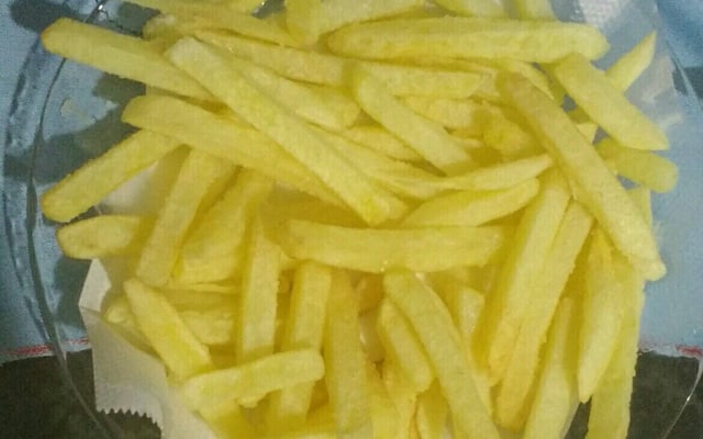 Batata frita sequinha e crocante