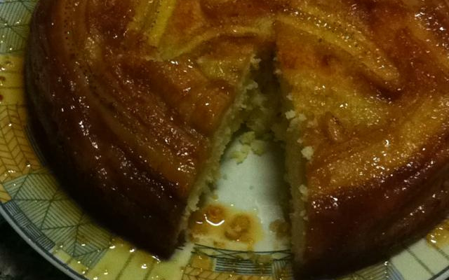 Bolo de banana caramelizada diet (fofinha a massa)
