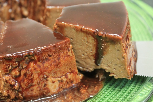 Pudim de Chocolate em barra