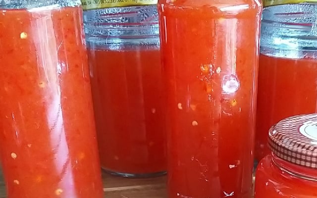 Geleia de maçã com pimenta