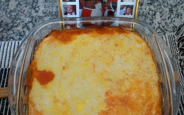 Escondidinho de aipim com carne moída