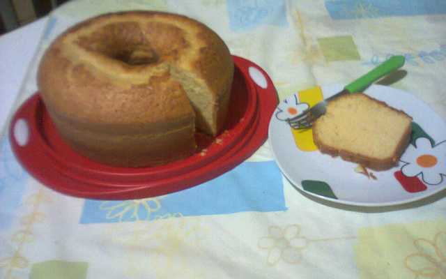 Bolo de fubá simples