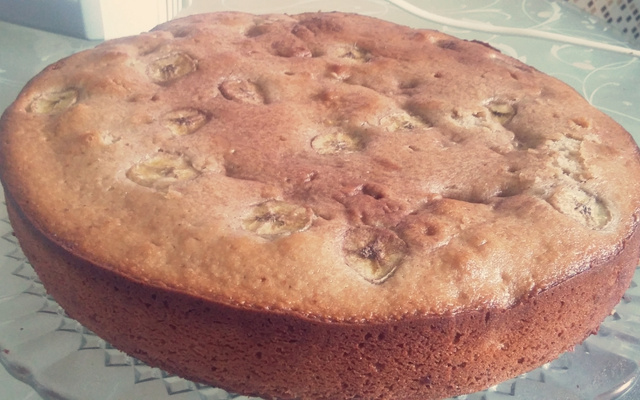 Bolo de casca de banana